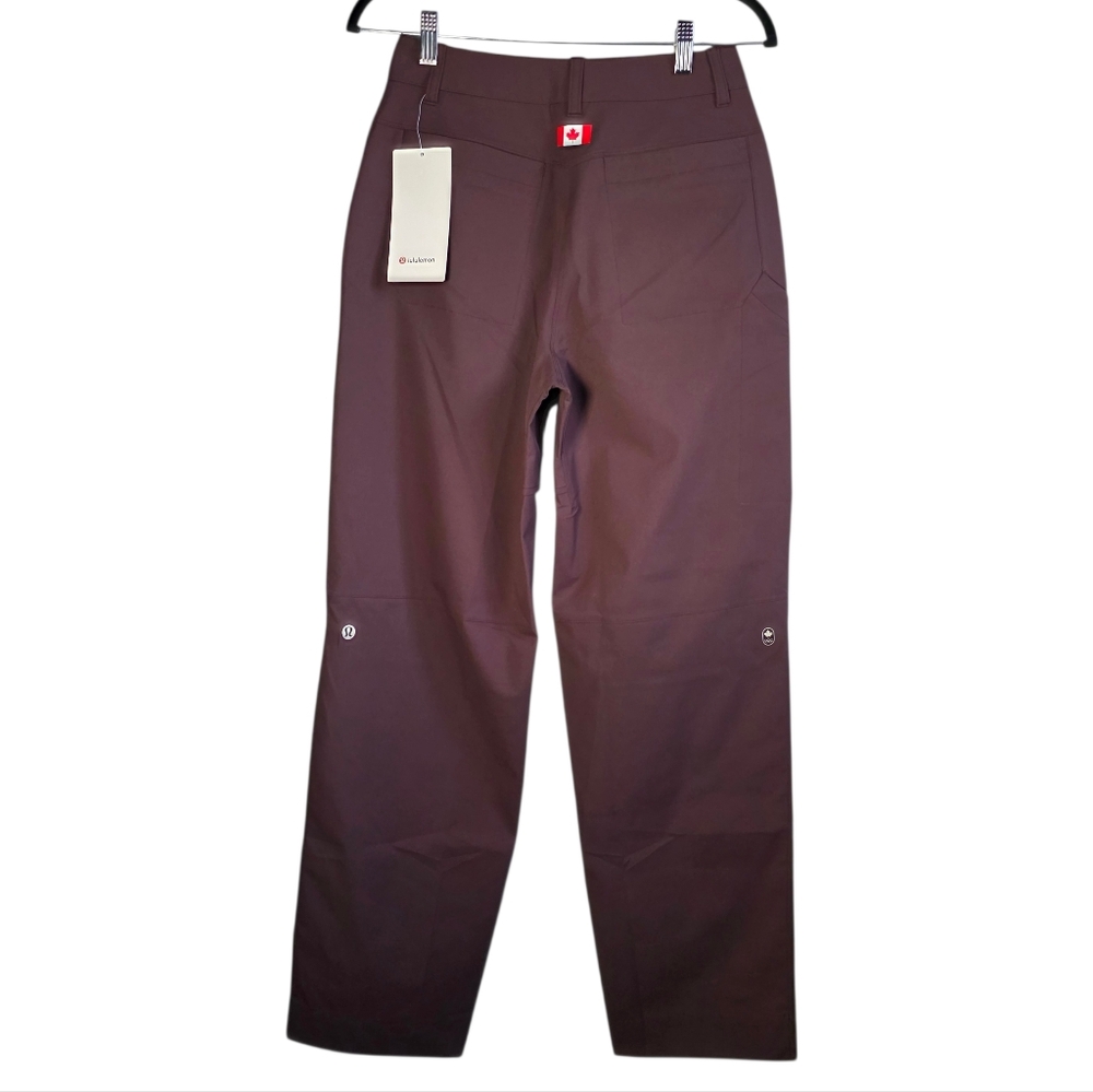 Lululemon Carpenter HR Pant TCA Water Repellent Barrel Leg Pants Brown Size 26 - Picture 3 of 10
